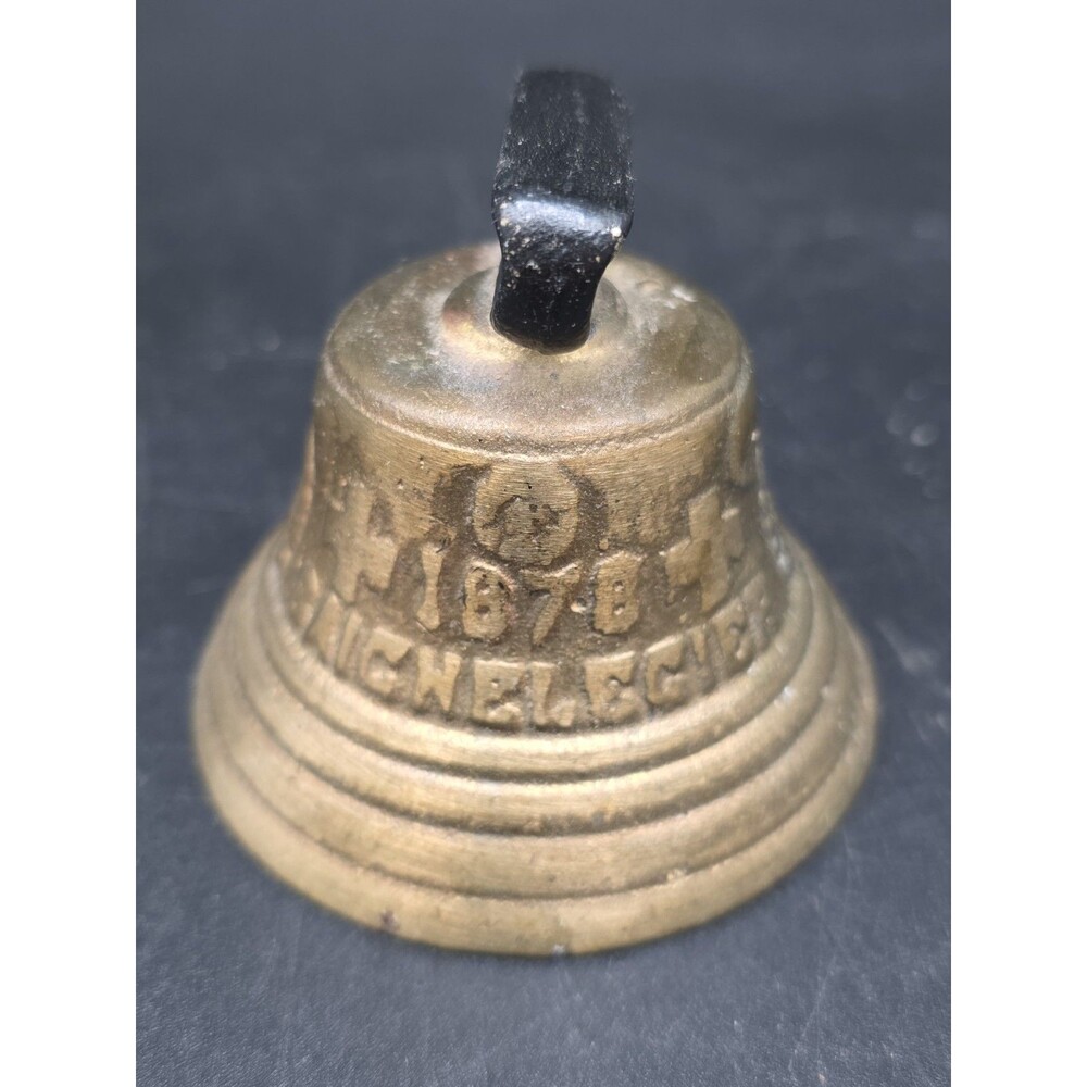 Antique Brass 1878 Saignelegier Chiantel Fondeur Swiss Cow Bell